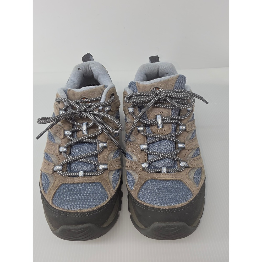 Merrell Moab 2 Vent Hiking Shoes Womens 10 Taupe Blue Low Top J035896